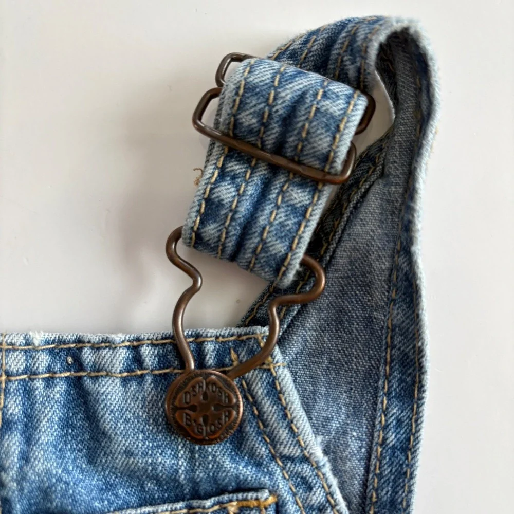 Oshkosh Bgosh‎ 18M Denim Shortalls Y2K Carpenter Blue Jean Overalls Medium Wash